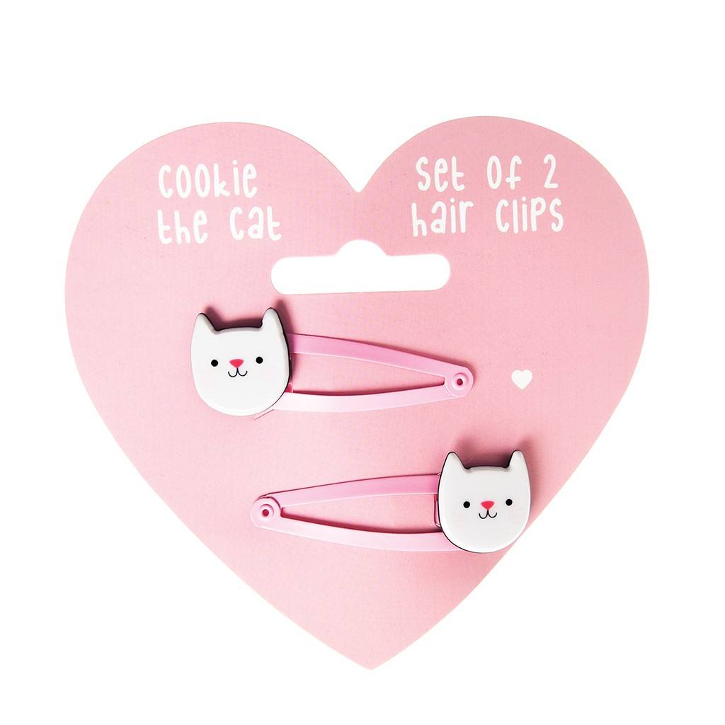 Cookie the Cat Hairclips - Set of 2