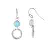 Azuni Larissa Gemstone Earrings Silver