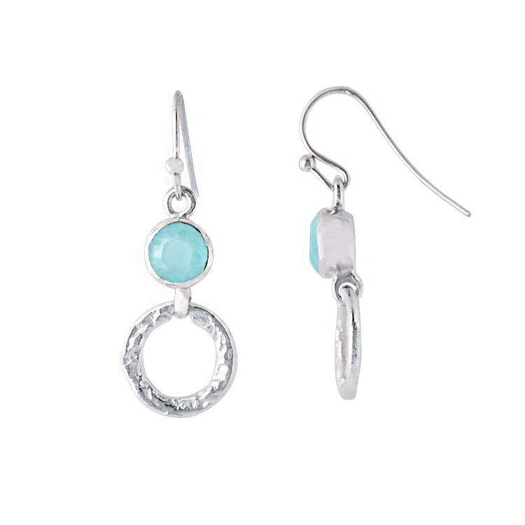 Azuni Larissa Gemstone Earrings Silver