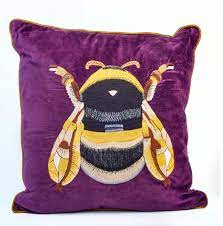 My Doris Purple Bee Cushion