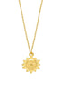 Estella Bartlett Sun Face Pendant Necklace Gold Plated