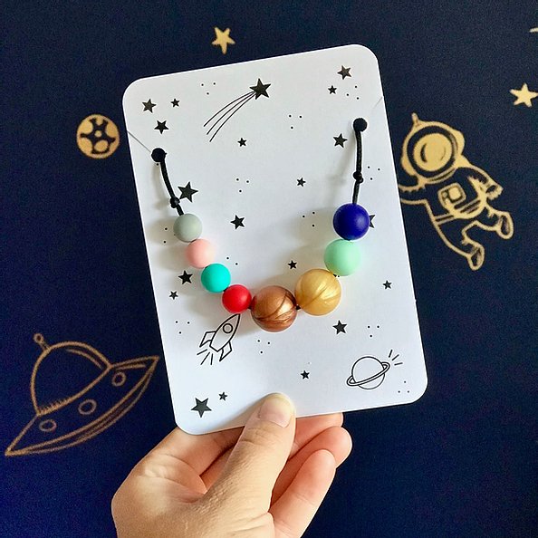 Solar System Teething Necklace