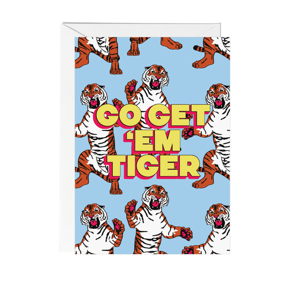 Go Get Em Tiger Card