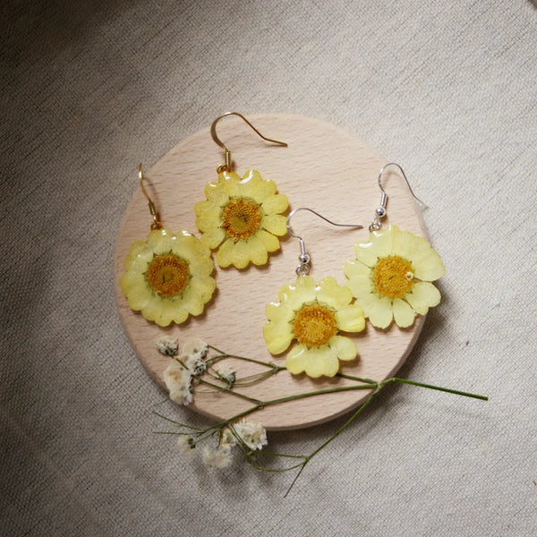 Nordic Flower Yellow Flower Earrings
