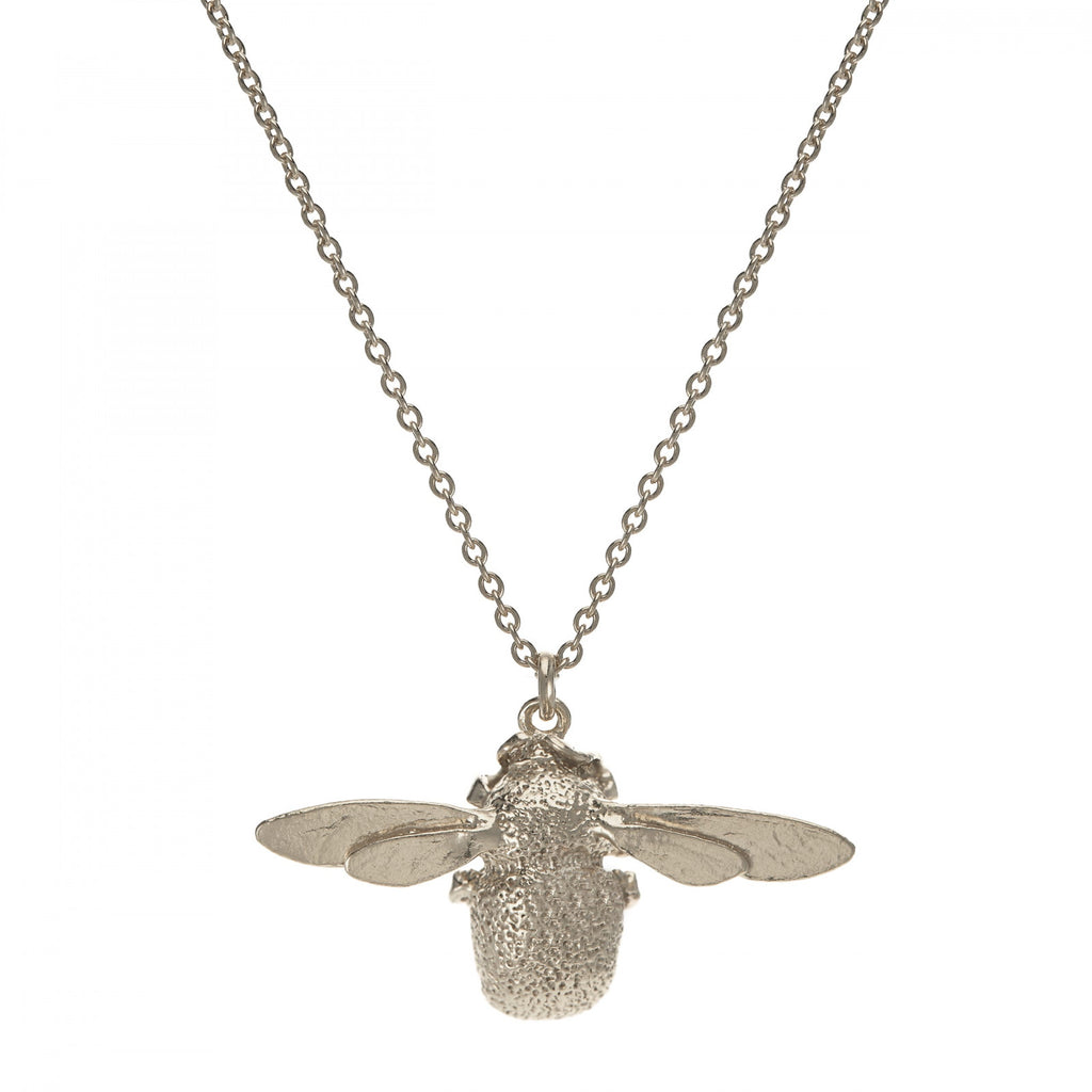 Alex Monroe Bumblebee Necklace - Large (Silver)