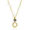 Azuni Larissa Gemstone Necklace Gold