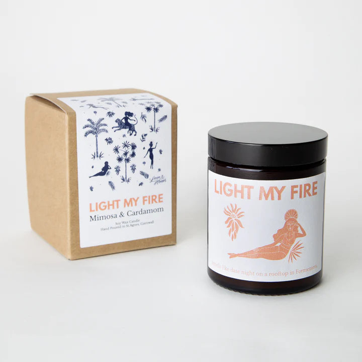 LES BOUJIES Light My Fire Cardamom & Mimosa Candle
