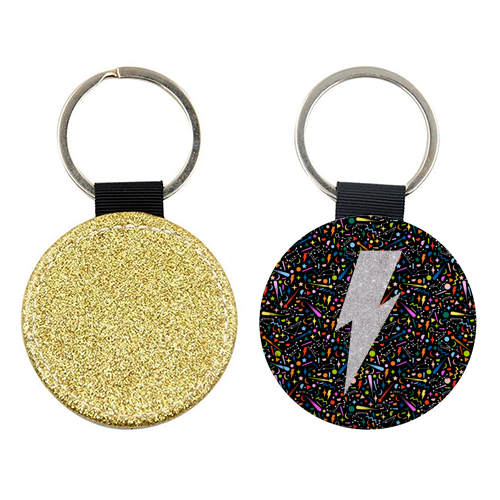 Lightning bolt keyring sales