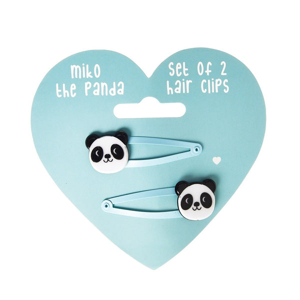 Miko the Panda Hairclips - Set of 2