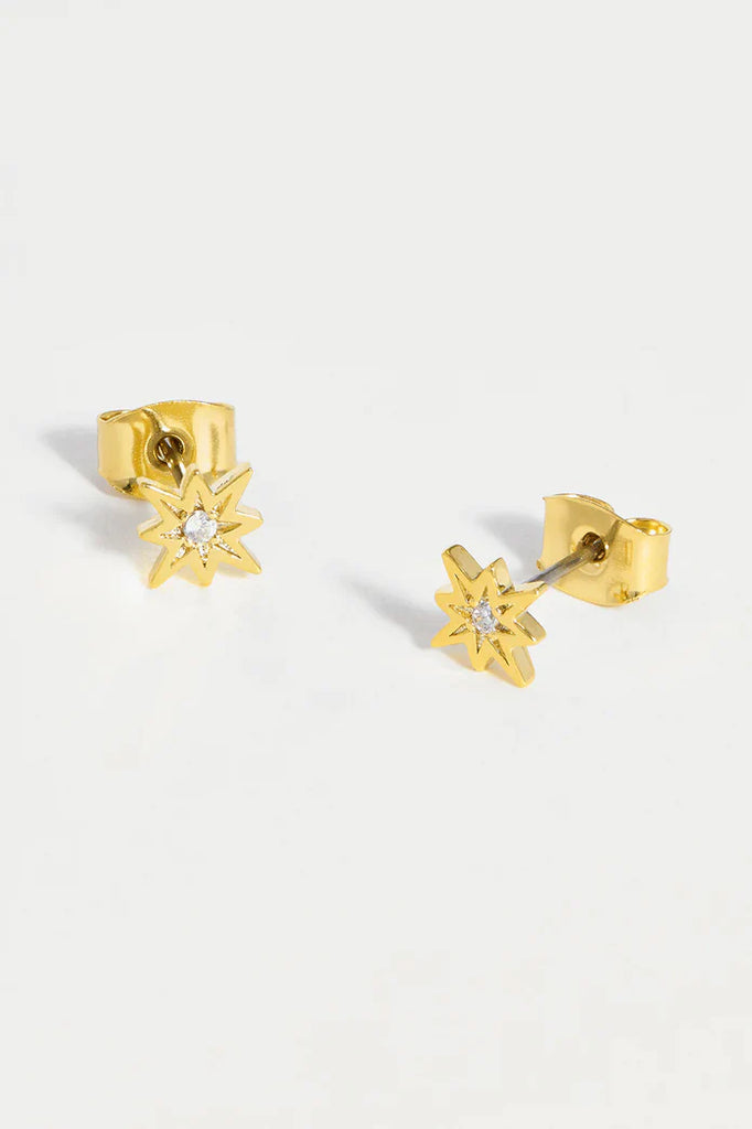 Estella Bartlett North Star CZ Studs - Gold Plated