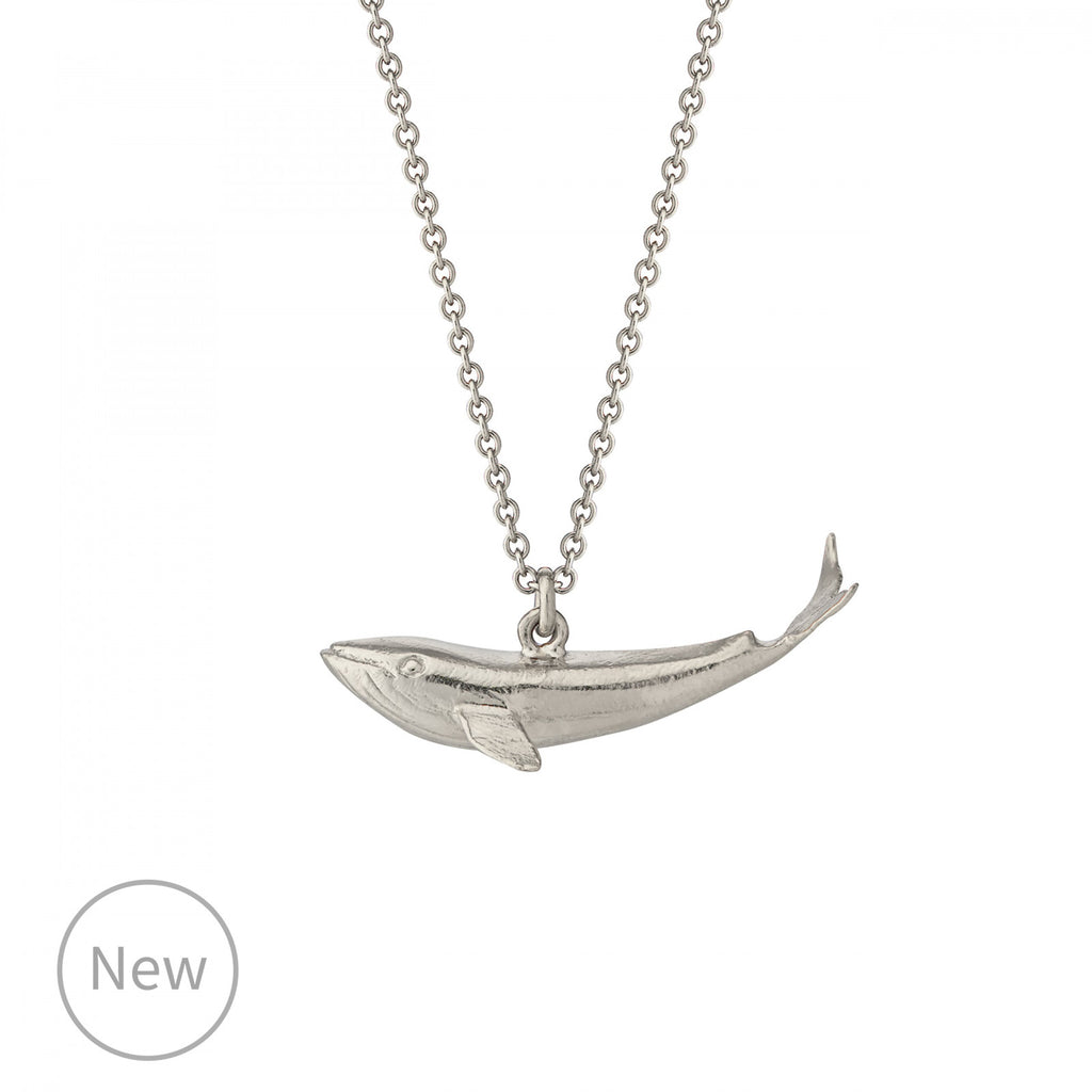 Alex Monroe Baby Blue Whale Necklace - Silver