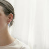 Nordic Flower Blue Flower Earrings