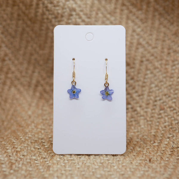 Nordic Flower Blue Flower Earrings