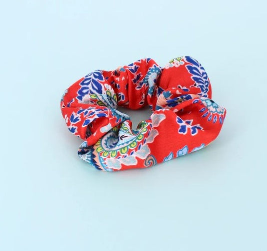 Bohemian Scrunchie Red