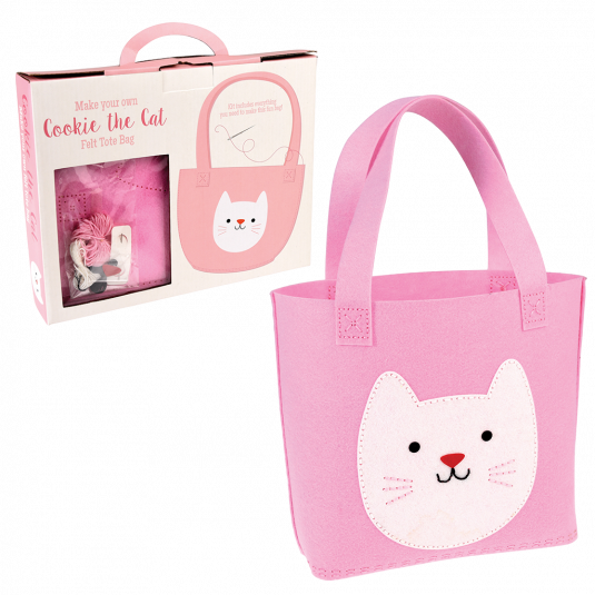 Make Your Own Cookie the Cat Felt Tote Bag