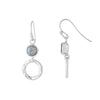 Azuni Larissa Gemstone Earrings Silver