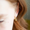 Lisa Angel Square Open Hoop Earrings in Gold