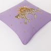 Elizabeth Scarlett Violet Sun & Leopard Cushion
