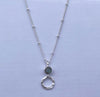 Azuni Larissa Gemstone Necklace Silver